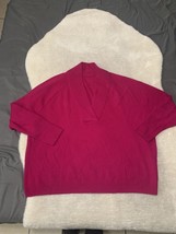 Sundance 100% Cashmere Womens Pink Pullover Sweater Size 3XL Loose Long ... - £40.20 GBP