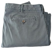 J Crew Pants Mens 38x32 Gray Flex Chino Slim Leg Flex Flat Front Re-imag... - $29.45