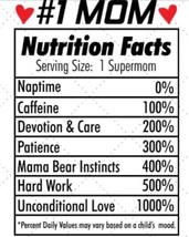 Supermom nutrition facts printed Unisex T-shirt - £12.57 GBP