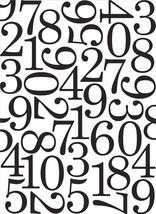 Darice Numbers, 4.25 x 5.75 inches Embossing Folder, Clear - $14.80