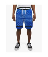 Snoop Dogg Men&#39;s Mesh Basketball Shorts Size MEDIUM Blue Paisley Print New - $37.90 CAD
