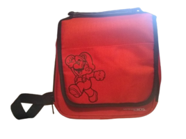 Nintendo 3Ds Messenger Style Carrying Bag Mario Logo Front/Back Orange Black - £13.27 GBP