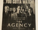 The Agency Print Ad Advertisement Gil Bellows Ronny Cox Will Patton TPA18 - $5.93