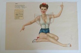 1940&#39;s Pin Up Cheesecake Girl Calendar Reprint Varga May - £15.71 GBP
