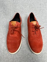 Cole Haan Zerogrand Wingtip Suede Oxford Shoes Women&#39;s Size 11 Burgundy - $38.88