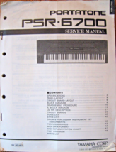 Yamaha PSR-6700 Portatone Midi Keyboard Workstation Original Service Man... - $29.69