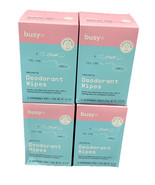 4 Busy Co Deodorant Wipes Unscented 15 Biodegradable Wipes 6.3 oz - $47.18 CAD