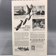 Vintage Magazine Ad Print Design Advertising Dictaphone - $12.86