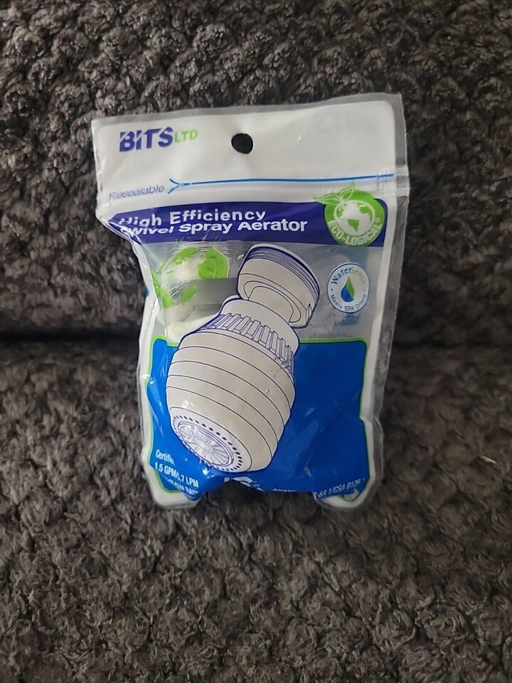 BITS Ltd High Efficiency Swivel Spray Aerator Brand New 1.5 GPM Max Flow... - $9.89