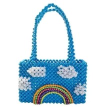 Blue Sky Handmade Beaded Clouds Handbag Fashion  Party Purses and Handbags  Desi - £83.52 GBP
