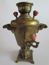 Vintage wood-burning Russian small 0.8 l.- h-26 cm. Samovar - Egoist - w-1130 gr - £127.06 GBP