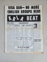 KRLA BEAT NEWSPAPER February 5, 1965 VISA Ban-No More English Groups Here - $375.10 MXN