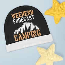 Camping Hat: Weekend Forecast Beanie with Cold Beer Graphic - £19.36 GBP