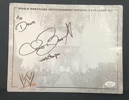 Chris Benoit Autographed WWE Official Autograph Mat WORLD CHAMPION RARE ... - £439.94 GBP