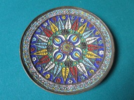 CLOISONNE CHINA WALL PLATE PLAQUE 7&quot; [*CLOIS] - $54.87