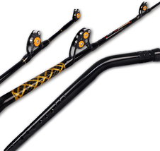 Bent Butt Trolling Rod 2PC Saltwater Offshore Deep Drop Fishing Pole Extra Heavy - £147.96 GBP+