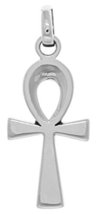 Jewelry Trends Egyptian Ankh Long Life Cross Sterling Silver Pendant - £29.94 GBP