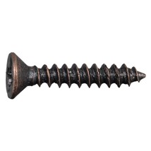 #5 x 3/4&quot; Oiled Bronze Phillips Flat Head Hinge Screws (50 pcs.) - $17.15