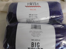 Big Twist Value lot of 2 Grape Dye Lot 64474 - £7.83 GBP