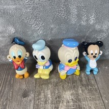 Disney Baby Mickey Donald Duck Bathtub Pal 5&quot; Squirt Toy Vintage Bath Toy - $11.39