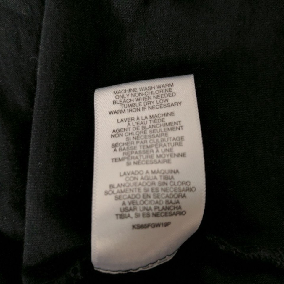 Michael Michael Kors Mens Polo Size Large Solid Black Short Sleeve Casual Item image 6