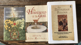 3 Books -The Household -At The Table of the Grail Arthurian Reader John Matthews - £15.55 GBP