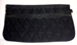 Vera Bradley Clutch Black Microfiber Purse No Strap 4x8 inches - $11.40