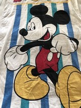 Mickey Mouse Beach Towel Disney NEW Deadstock Vintage 90s 2000s White Fr... - $37.09