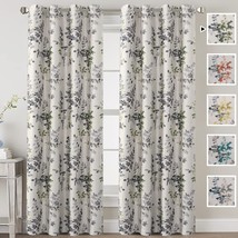 H.Versailtex Linen Blackout Curtains 96 Inches Long Thermal Insulated, 2 Panels - £47.01 GBP