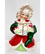 Vintage Napco Christmas Angel Spaghetti Trim Figurine 4 1/4 Wreath Stock... - €25,00 EUR