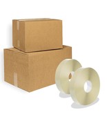 Hotmelt Tape 1.9mil Clear Machine Length Packing Tapes 4/6 Rolls - $225.23+