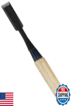KAKURI Japanese Wood Chisel 18mm Oire Nomi - Yellow Steel #2 Blade, Oak ... - $42.66