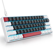 60 Percent Mechanical Keyboard Mini Gaming Keyboard 60% With Red Switch Wired Ty - £41.55 GBP