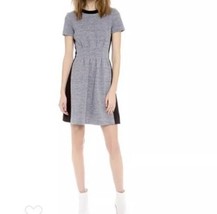 Madewell Womens Parkline Colorblock Dress Sz 0 Gray Black Cotton  - £13.49 GBP