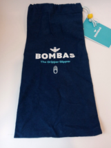 Bombas Navy Blue Cinch Gripped Slipper Bag Felt (EMPTY, NO SLIPPERS) - $9.89