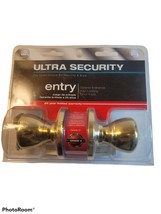 Ultra Hardware 43960 Ultra Security Tulip Knob Lockset Entry, Polished Brass Kd - £10.41 GBP