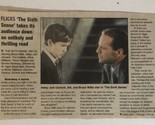 The Sixth Sense vintage Article Bruce Willis Haley Joel Osment AR1 - $5.93