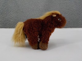 Ganz Lil&#39;Kinz Horse Collectible Stuffed Animal Small Brown w Blond Mane &amp; Tail - $9.99