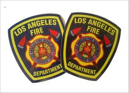 LAFD Los Angeles Fire Department Official Vinyl Decal Sticker Black 4x3 - £6.91 GBP