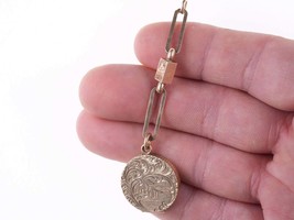 Victorian 14k gold Watch Fob/Keepsake picture frame pendant - £437.50 GBP