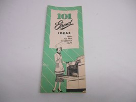 Old Vtg 1950&#39;s GRAND GAS RANGE 101 Grand Ideas Food Fun &amp; Household Helps Manual - £15.81 GBP