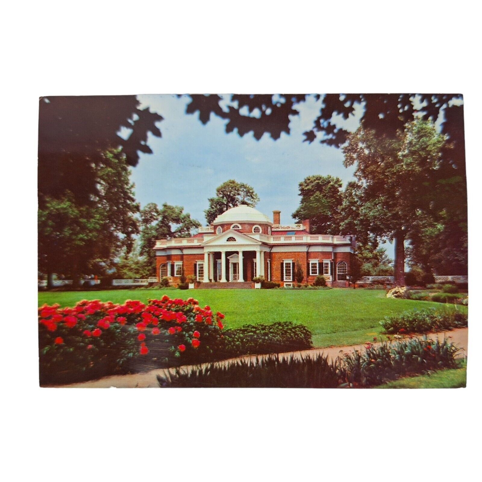 Primary image for Postcard Monticello Home Of Thomas Jefferson West Front Charlottesville VA