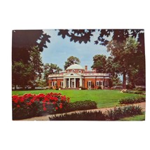 Postcard Monticello Home Of Thomas Jefferson West Front Charlottesville VA - $6.92