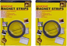 Set of 2 Adhesive Magnet Strips (30&#39;&#39; x 1/2&#39;&#39;) - £6.53 GBP