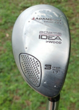 Adams Golf Tight Lies Idea Iron Wood 3 Iron 17° Graphite Regular Flex NE... - $29.99