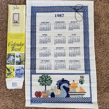 Vintage 1987 Legacy Decoy Burlap Wall Calendar Towel by Stevens - £10.12 GBP