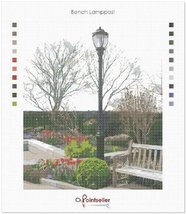 Pointseller Bench Lamppost Needlepoint Canvas - £37.77 GBP