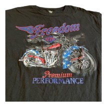 Biker Tshirt Patriotic Men 1776 Freedom Premium Performance Black Tshirt 2XL XXL - £22.41 GBP