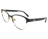 Gucci Eyeglasses Frames GG0718O 002 Black Gold Cat Eye Full Rim 49-17-140 - $140.04