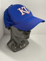 University of Kansas KU Jayhawks Hat Cap Blue Adidas S/M Clean - $11.23